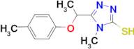 4-methyl-5-[1-(4-methylphenoxy)ethyl]-4H-1,2,4-triazole-3-thiol