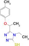 4-ethyl-5-[1-(4-methylphenoxy)ethyl]-4H-1,2,4-triazole-3-thiol