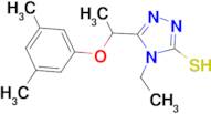 5-[1-(3,5-dimethylphenoxy)ethyl]-4-ethyl-4H-1,2,4-triazole-3-thiol