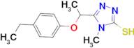 5-[1-(4-ethylphenoxy)ethyl]-4-methyl-4H-1,2,4-triazole-3-thiol