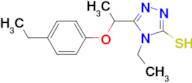 4-ethyl-5-[1-(4-ethylphenoxy)ethyl]-4H-1,2,4-triazole-3-thiol