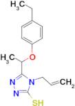 4-allyl-5-[1-(4-ethylphenoxy)ethyl]-4H-1,2,4-triazole-3-thiol