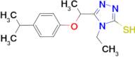 4-ethyl-5-[1-(4-isopropylphenoxy)ethyl]-4H-1,2,4-triazole-3-thiol