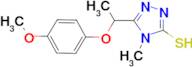 5-[1-(4-methoxyphenoxy)ethyl]-4-methyl-4H-1,2,4-triazole-3-thiol