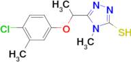 5-[1-(4-chloro-3-methylphenoxy)ethyl]-4-methyl-4H-1,2,4-triazole-3-thiol