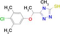 5-[1-(4-chloro-3,5-dimethylphenoxy)ethyl]-4-methyl-4H-1,2,4-triazole-3-thiol