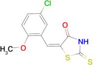 (5E)-5-(5-chloro-2-methoxybenzylidene)-2-mercapto-1,3-thiazol-4(5H)-one