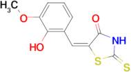 (5E)-5-(2-hydroxy-3-methoxybenzylidene)-2-mercapto-1,3-thiazol-4(5H)-one
