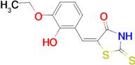 (5E)-5-(3-ethoxy-2-hydroxybenzylidene)-2-mercapto-1,3-thiazol-4(5H)-one