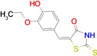 (5E)-5-(3-ethoxy-4-hydroxybenzylidene)-2-mercapto-1,3-thiazol-4(5H)-one