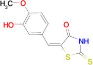 (5E)-5-(3-hydroxy-4-methoxybenzylidene)-2-mercapto-1,3-thiazol-4(5H)-one