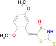 (5E)-5-(2,5-dimethoxybenzylidene)-2-mercapto-1,3-thiazol-4(5H)-one