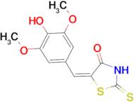 (5E)-5-(4-hydroxy-3,5-dimethoxybenzylidene)-2-mercapto-1,3-thiazol-4(5H)-one