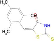 (5E)-2-mercapto-5-(mesitylmethylene)-1,3-thiazol-4(5H)-one