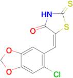 (5E)-5-[(6-chloro-1,3-benzodioxol-5-yl)methylene]-2-mercapto-1,3-thiazol-4(5H)-one