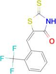 (5E)-2-mercapto-5-[2-(trifluoromethyl)benzylidene]-1,3-thiazol-4(5H)-one