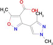 3-(1,3-dimethyl-1H-pyrazol-4-yl)-5-methylisoxazole-4-carboxylic acid