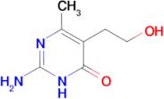 2-amino-5-(2-hydroxyethyl)-6-methylpyrimidin-4(3H)-one