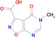 5-methyl-4-oxo-4,5-dihydroisoxazolo[5,4-d]pyrimidine-3-carboxylic acid