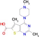 2,5-dimethyl-4-(4-methylpiperazin-1-yl)thieno[2,3-d]pyrimidine-6-carboxylic acid
