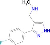 1-[5-(4-fluorophenyl)-1H-pyrazol-4-yl]-N-methylmethanamine