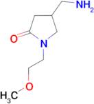 4-(aminomethyl)-1-(2-methoxyethyl)pyrrolidin-2-one