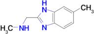 N-methyl-1-(5-methyl-1H-benzimidazol-2-yl)methanamine