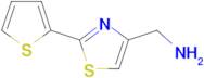 1-[2-(2-thienyl)-1,3-thiazol-4-yl]methanamine