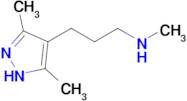 3-(3,5-dimethyl-1H-pyrazol-4-yl)-N-methylpropan-1-amine