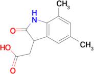 (5,7-Dimethyl-2-oxo-2,3-dihydro-1H-indol-3-yl)acetic acid