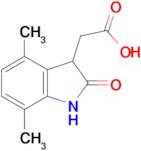 (4,7-dimethyl-2-oxo-2,3-dihydro-1H-indol-3-yl)acetic acid