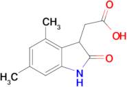 (4,6-dimethyl-2-oxo-2,3-dihydro-1H-indol-3-yl)acetic acid