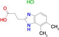 3-(6,7-dimethyl-1H-benzimidazol-2-yl)propanoic acid hydrochloride