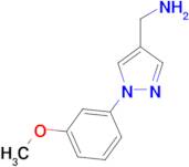 1-[1-(3-methoxyphenyl)-1H-pyrazol-4-yl]methanamine