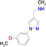 1-[1-(3-methoxyphenyl)-1H-pyrazol-4-yl]-N-methylmethanamine