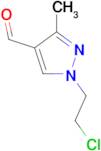 1-(2-chloroethyl)-3-methyl-1H-pyrazole-4-carbaldehyde