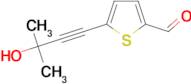 5-(3-hydroxy-3-methylbut-1-yn-1-yl)thiophene-2-carbaldehyde