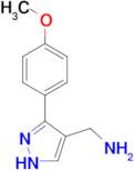 1-[3-(4-methoxyphenyl)-1H-pyrazol-4-yl]methanamine