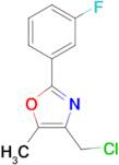 4-(chloromethyl)-2-(3-fluorophenyl)-5-methyl-1,3-oxazole