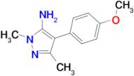 4-(4-methoxyphenyl)-1,3-dimethyl-1H-pyrazol-5-amine