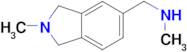 N-methyl-1-(2-methyl-2,3-dihydro-1H-isoindol-5-yl)methanamine