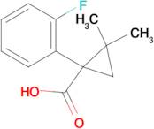 1-(2-fluorophenyl)-2,2-dimethylcyclopropanecarboxylic acid