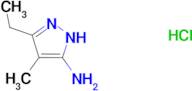 3-ethyl-4-methyl-1H-pyrazol-5-amine hydrochloride