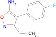 3-ethyl-4-(4-fluorophenyl)isoxazol-5-amine