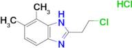 2-(2-chloroethyl)-6,7-dimethyl-1H-benzimidazole hydrochloride