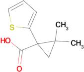 2,2-dimethyl-1-(2-thienyl)cyclopropanecarboxylic acid