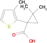 2,2-dimethyl-1-(3-methyl-2-thienyl)cyclopropanecarboxylic acid