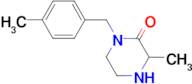 3-methyl-1-(4-methylbenzyl)piperazin-2-one