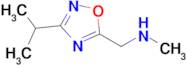 [(3-isopropyl-1,2,4-oxadiazol-5-yl)methyl]methylamine trifluoroacetate