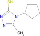 4-cyclopentyl-5-methyl-4H-1,2,4-triazole-3-thiol